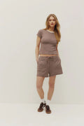T-Shirt Yasmine Brown Kuwalla Tee
