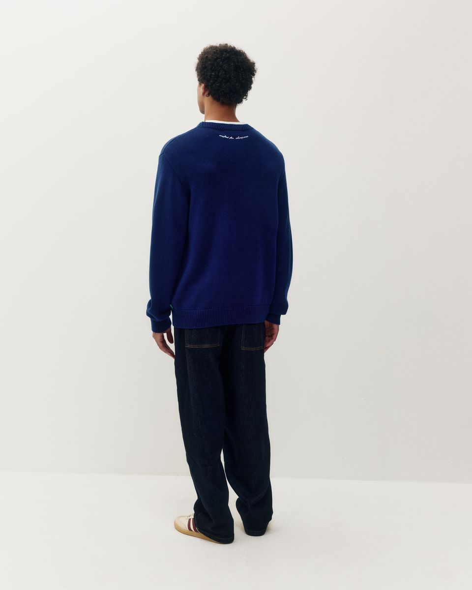 Pull Équestre Bleu Navy Kuwalla Tee