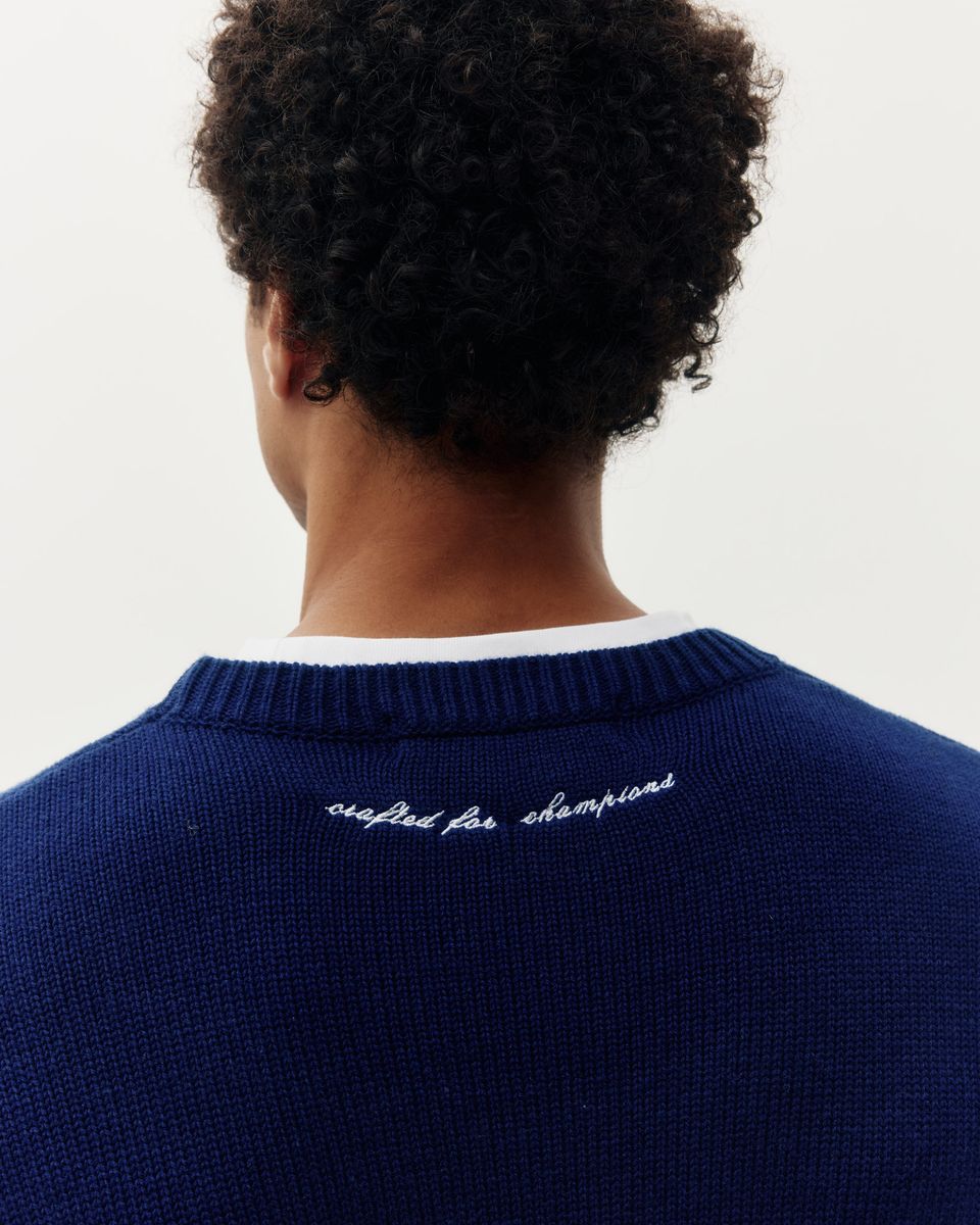 Pull Équestre Bleu Navy Kuwalla Tee
