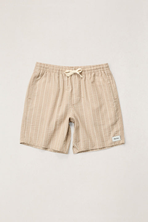 Short Seersucker Stripe Brown Rhythm