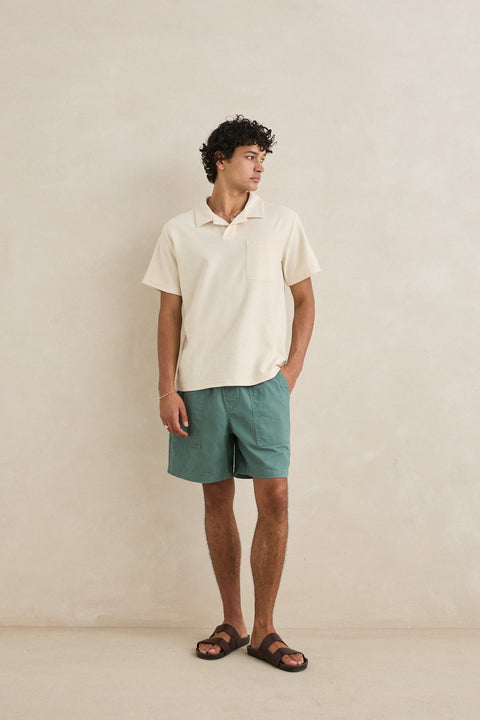 Rhythm Short Herringbone Green