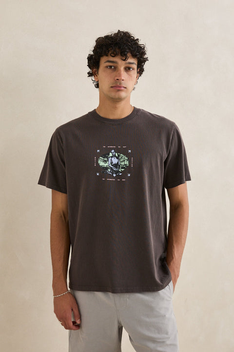 Rhythm Faded Black Nature Bot T-Shirt