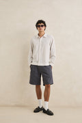 Grey Pleated Rhythm Shorts