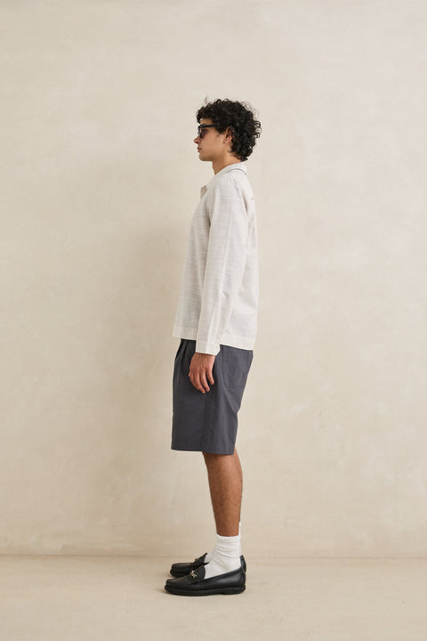 Grey Pleated Rhythm Shorts