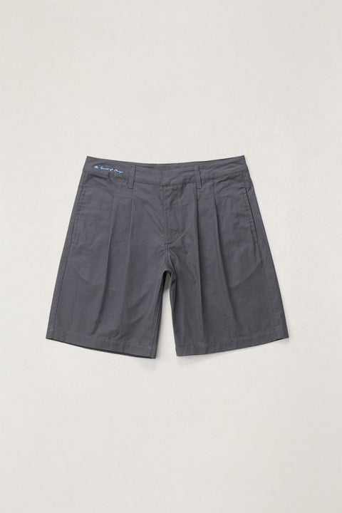 Grey Pleated Rhythm Shorts
