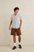 Short Essential Herringbone Brown Rhythm