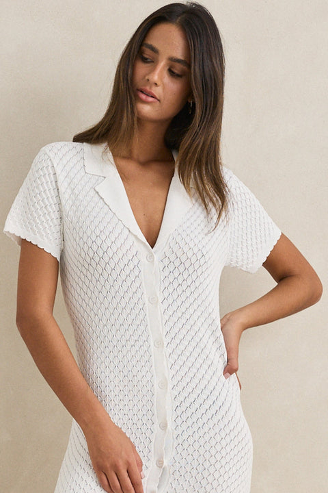 Robe Gigi Knit Blanche Rhythm