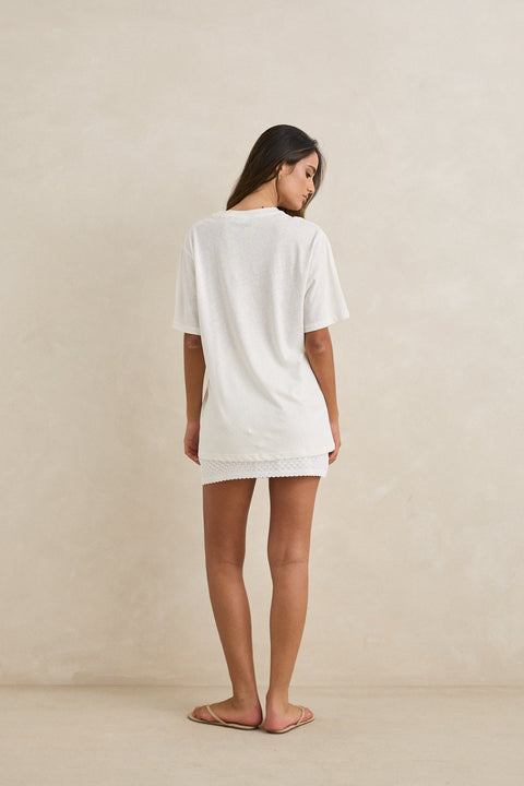 Rhythm White Oversized Wildflower T-Shirt