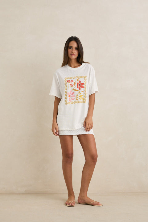 Rhythm White Oversized Wildflower T-Shirt