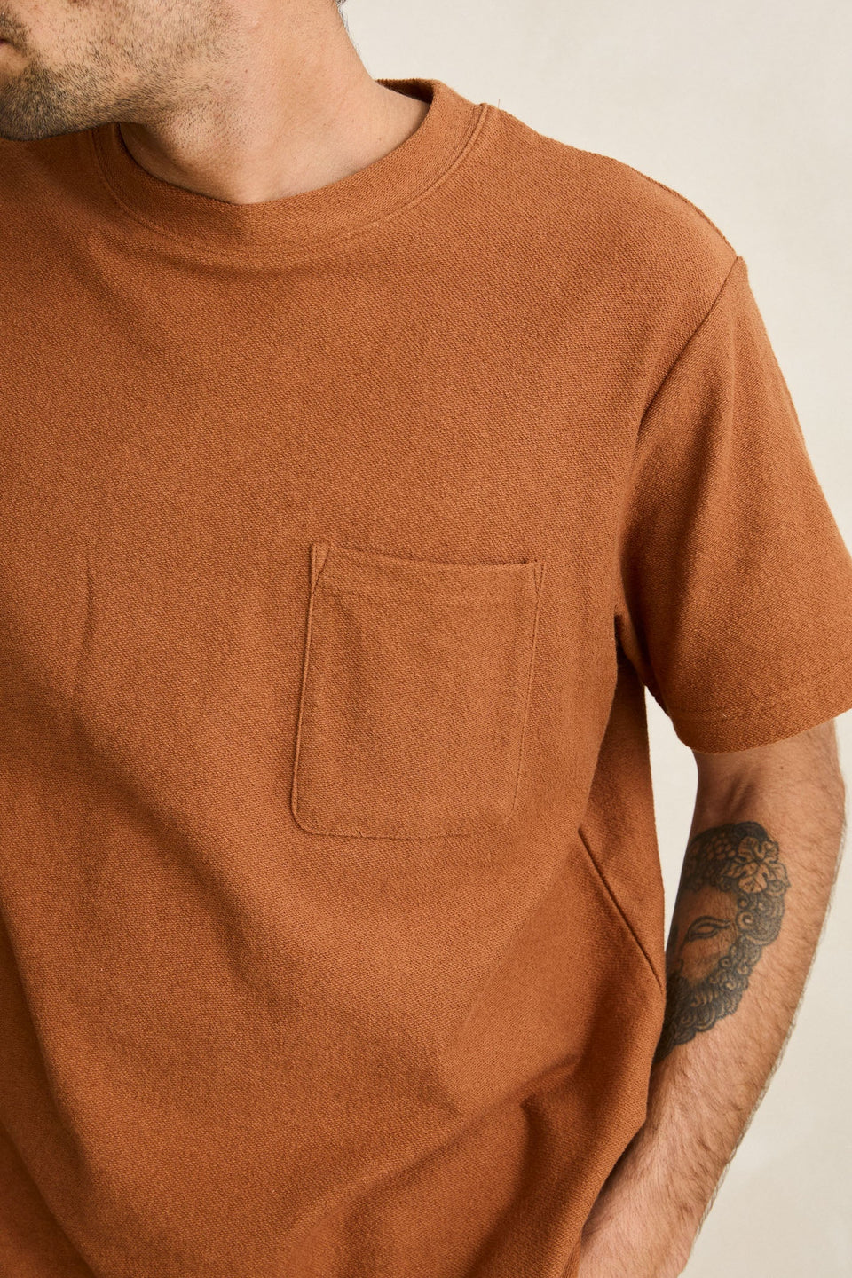 T-Shirt Vintage Terry Brun Rhythm