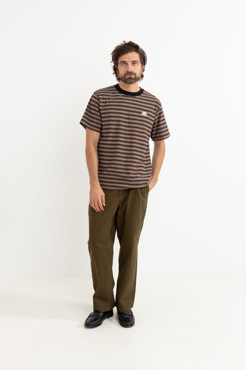 T-Shirt Vintage Stripe SS Latté Rhythm