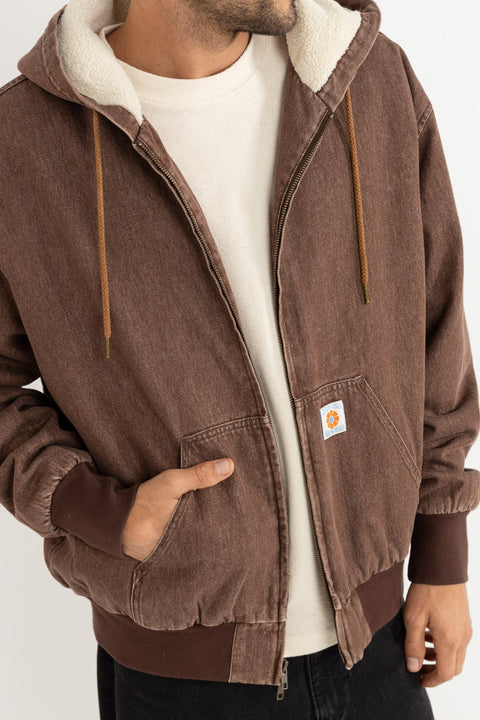 Manteau Insulated Denim Work Brun Rhythm