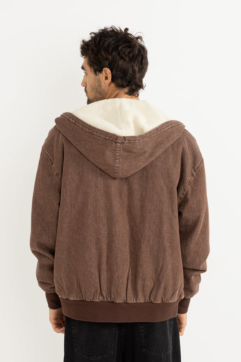 Manteau Insulated Denim Work Brun Rhythm