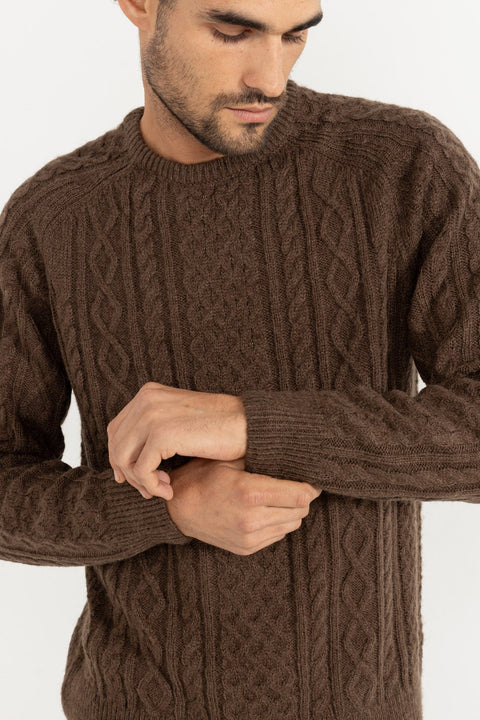 Pull Mohair Fishermans Knit Chocolat Rhythm