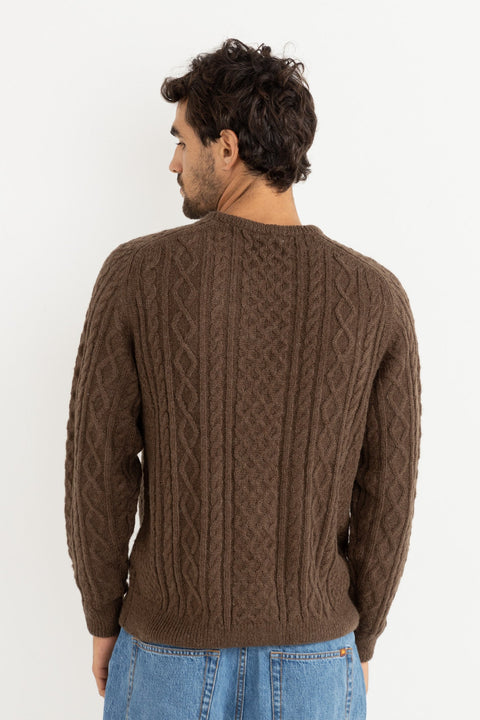 Pull Mohair Fishermans Knit Chocolat Rhythm