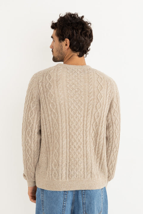 Pull Mohair Fishermans Knit Avoine Rhythm