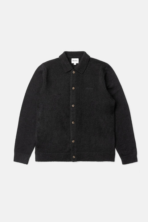 Pull Mohair Button Up Noir Rhythm