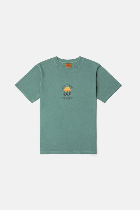 T-Shirt Natural Vibrations Vintage Vert Rhythm