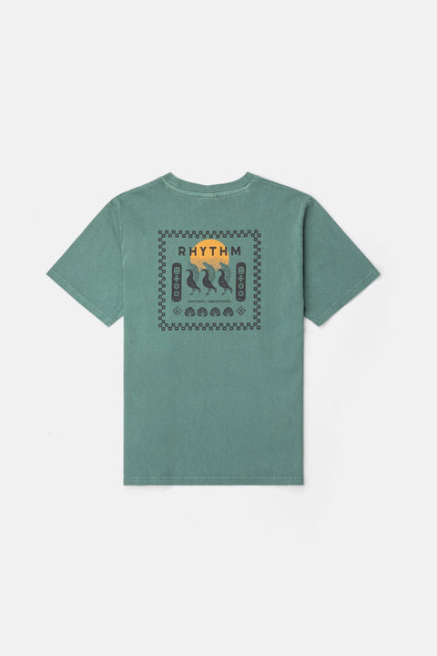 T-Shirt Natural Vibrations Vintage Vert Rhythm