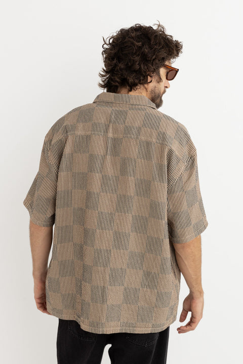 Chemise Tanner Check Beige Rhythm