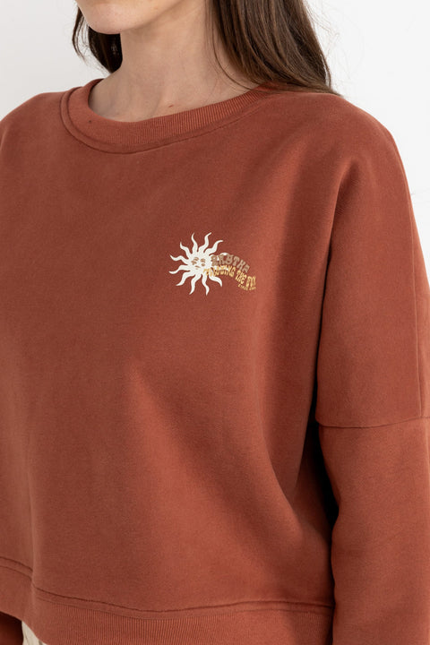 Chandail Follow The Sun Slouchy Fleece Rouille Rhythm