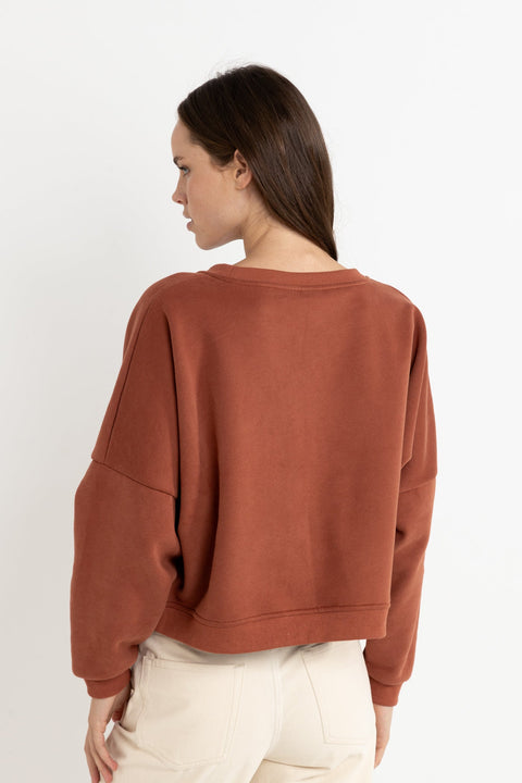 Chandail Follow The Sun Slouchy Fleece Rouille Rhythm