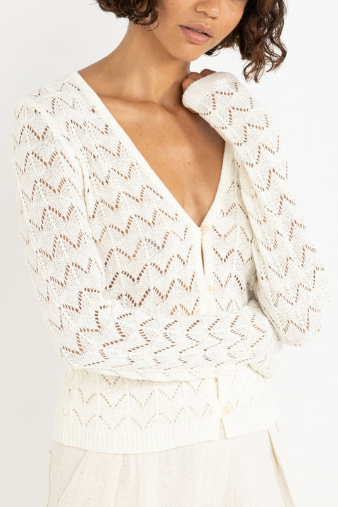 Cardigan Avery Knit Blanc Rhythm