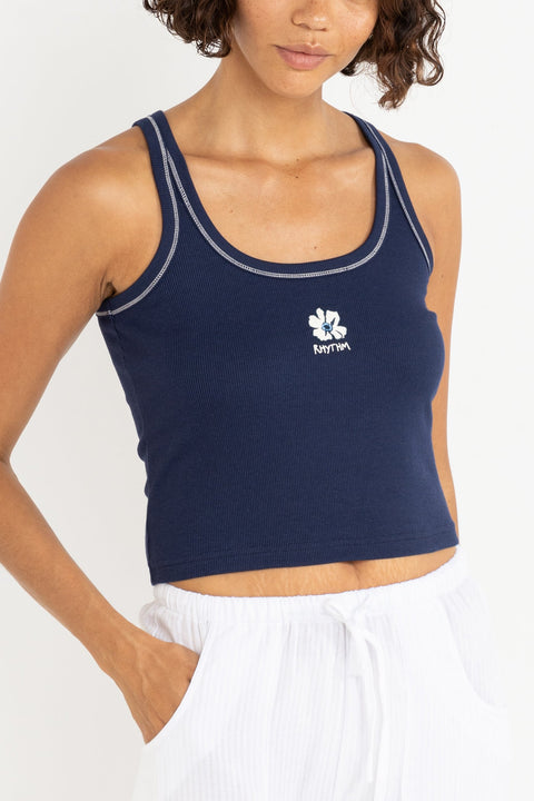 Camisole Flower Indigo Rhythm