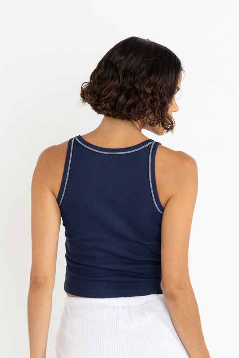 Camisole Flower Indigo Rhythm