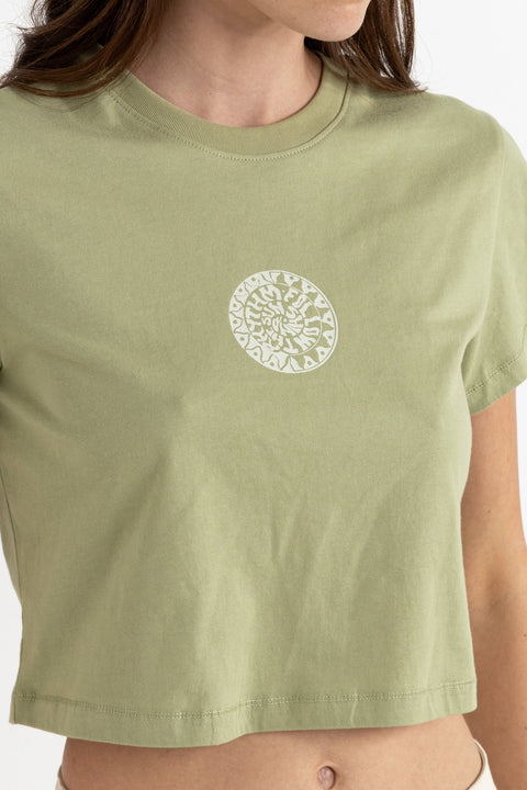 T-Shirt Sun Crop Sauge Rhythm