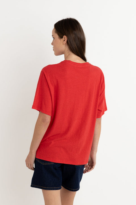 Leilani Oversized Red T-Shirt Rhythm