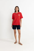 Leilani Oversized Red T-Shirt Rhythm