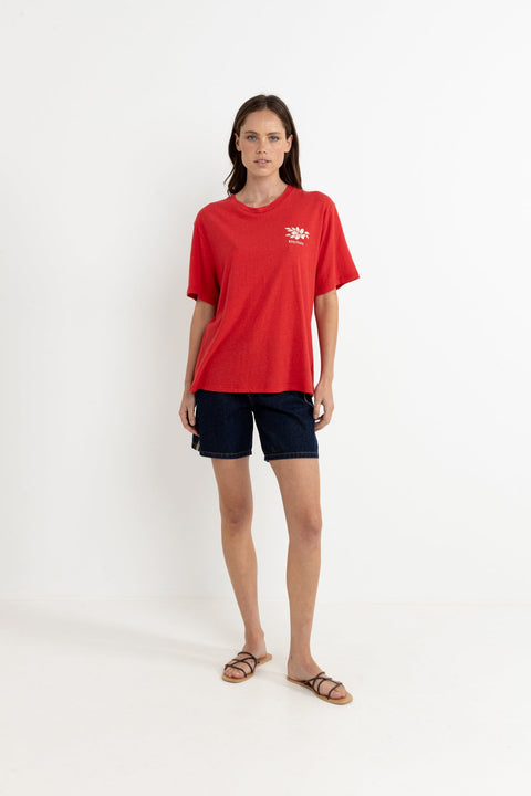 Leilani Oversized Red T-Shirt Rhythm