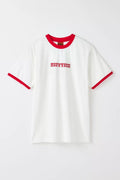 Rhythm Pink Ringer T-Shirt White