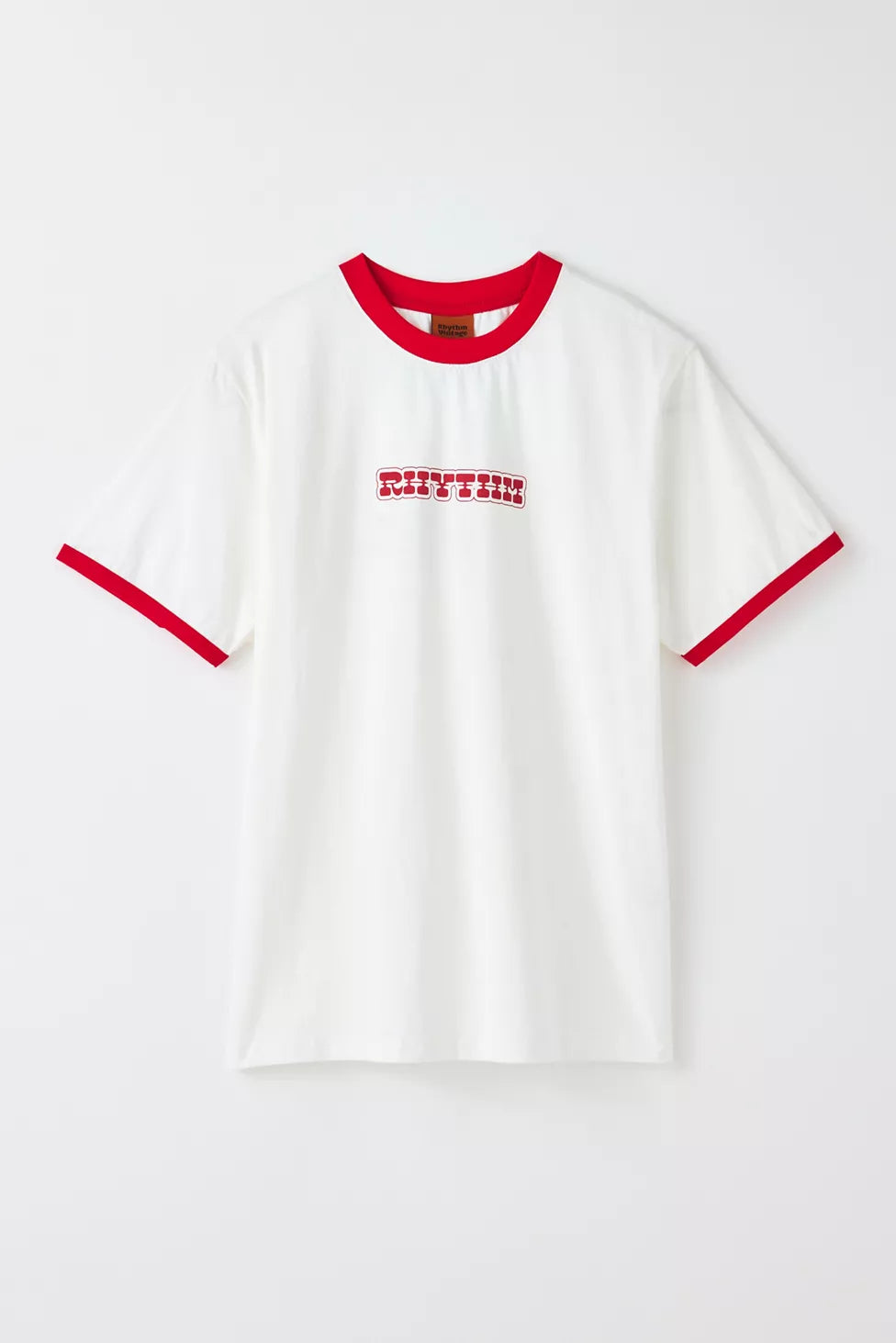 T-Shirt Rosa Ringer Blanc Rhythm