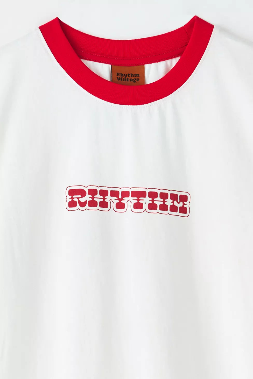 T-Shirt Rosa Ringer Blanc Rhythm