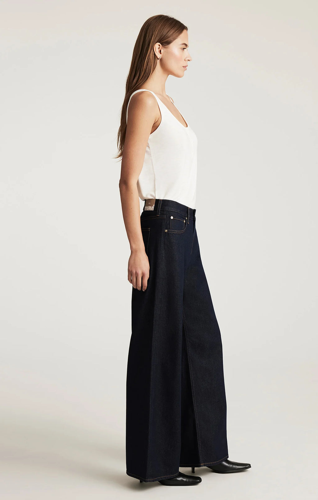 Sandy Extra Wide Rinse Classic Denim Mavi Jeans