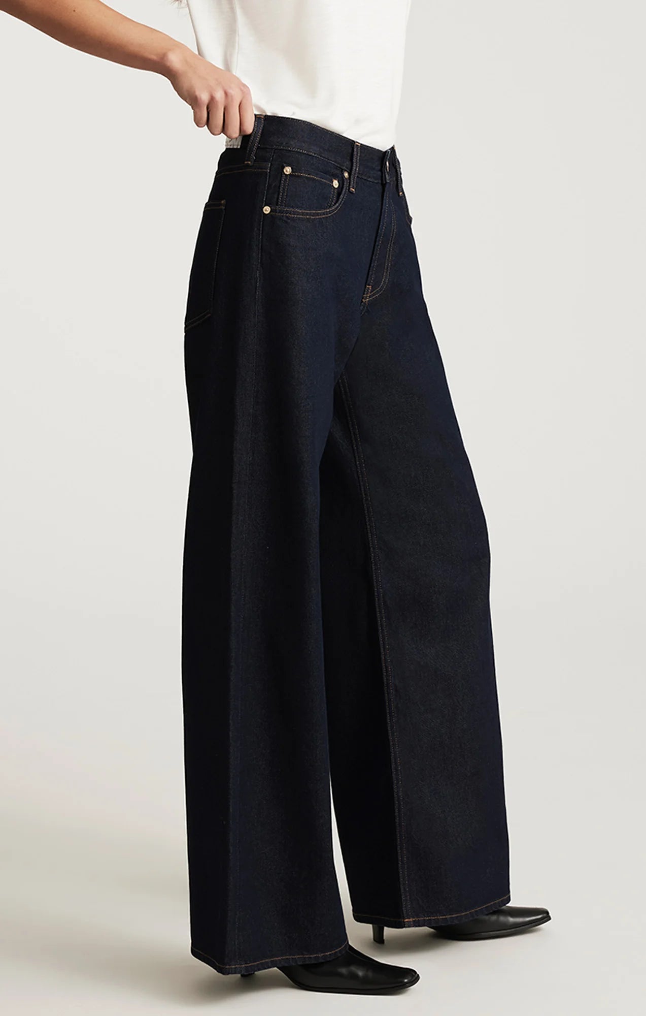 Sandy Extra Wide Rinse Classic Denim Mavi Jeans