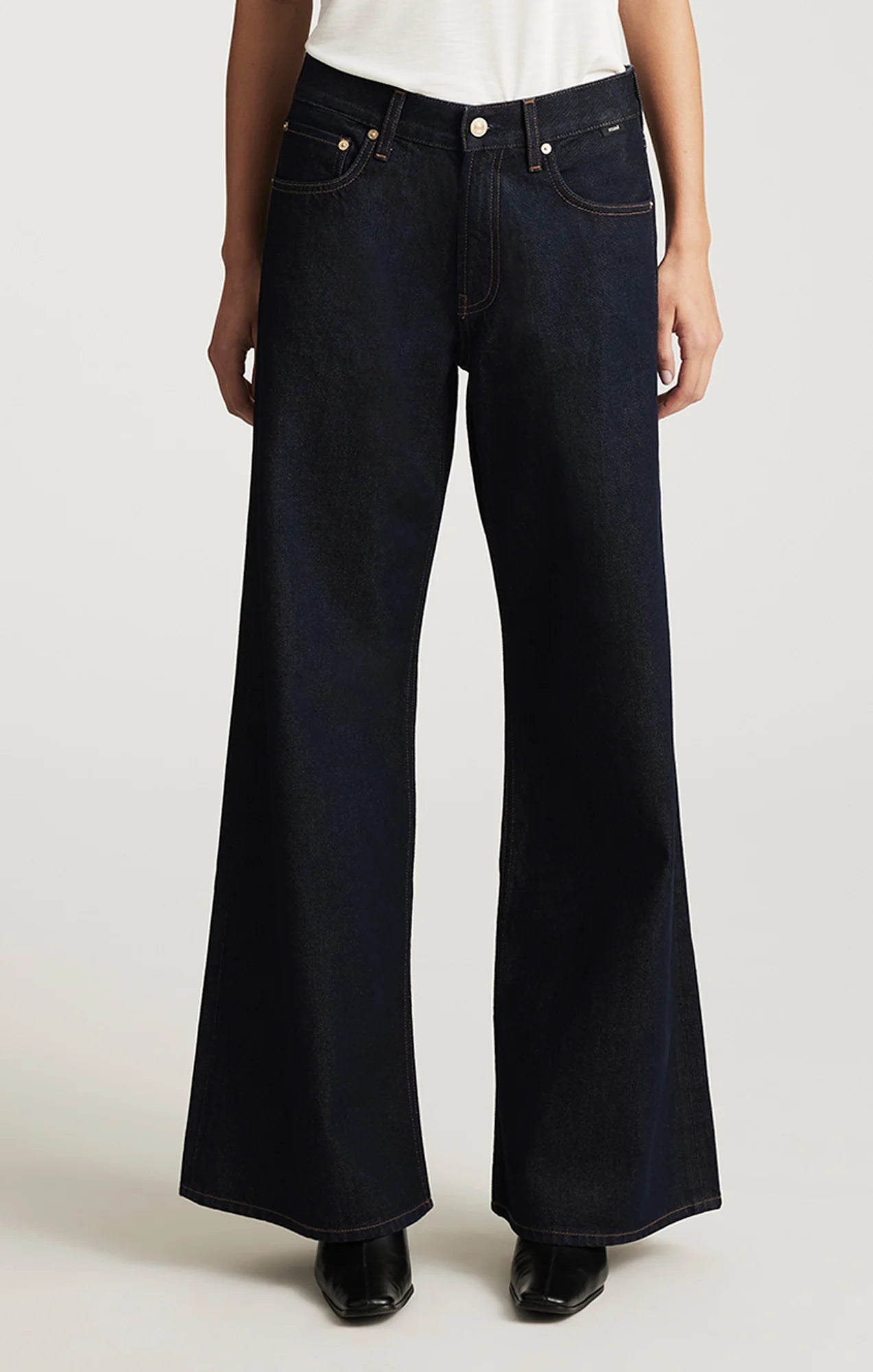 Sandy Extra Wide Rinse Classic Denim Mavi Jeans
