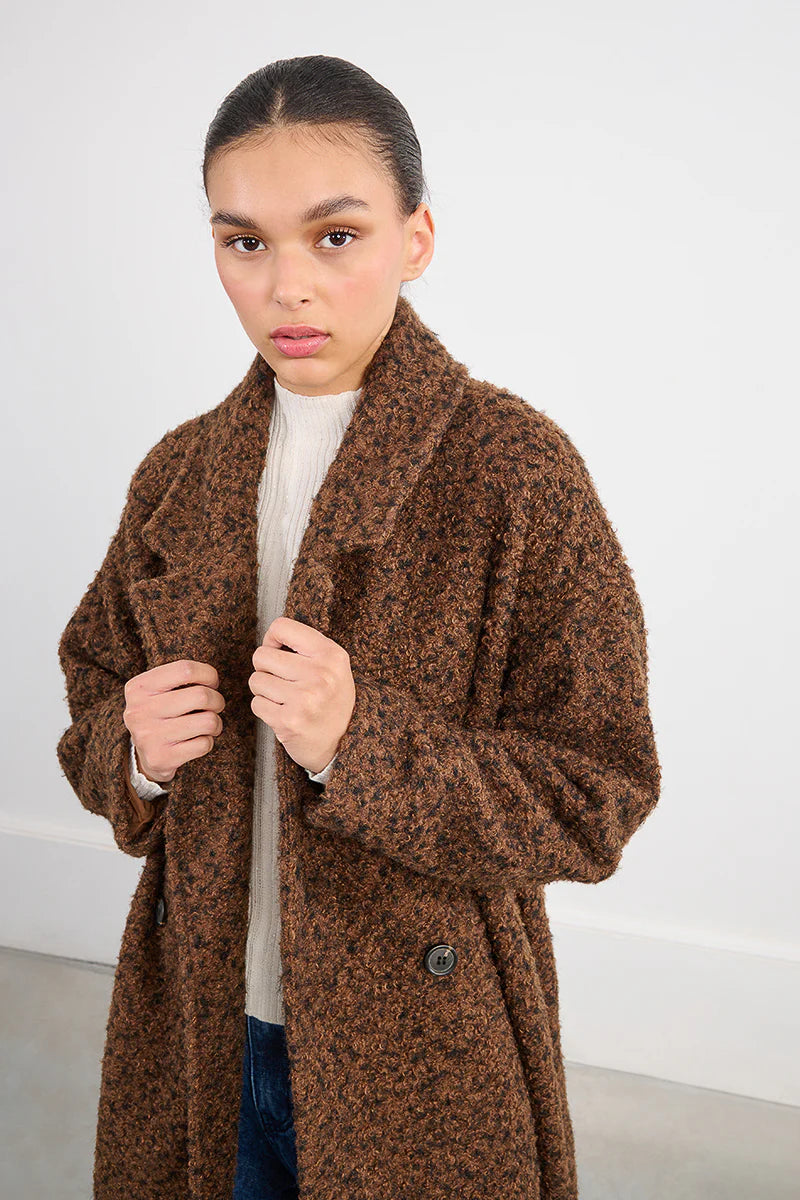 Manteau Woven Coat Brun Lili Sidonio