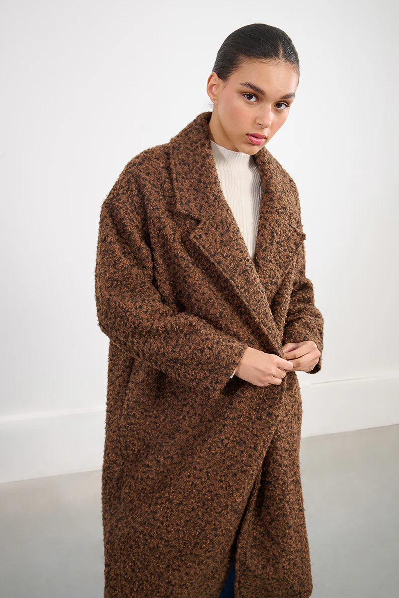 Manteau Woven Coat Brun Lili Sidonio