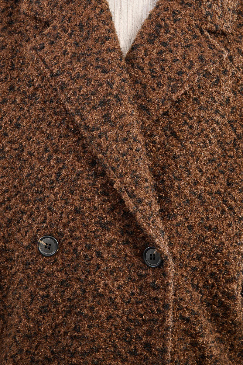 Manteau Woven Coat Brun Lili Sidonio