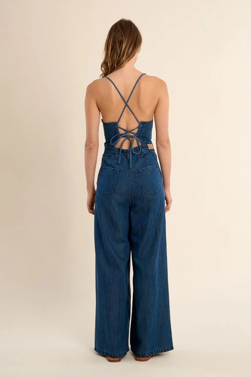 Jumpsuit Woven Bleu Molly Bracken