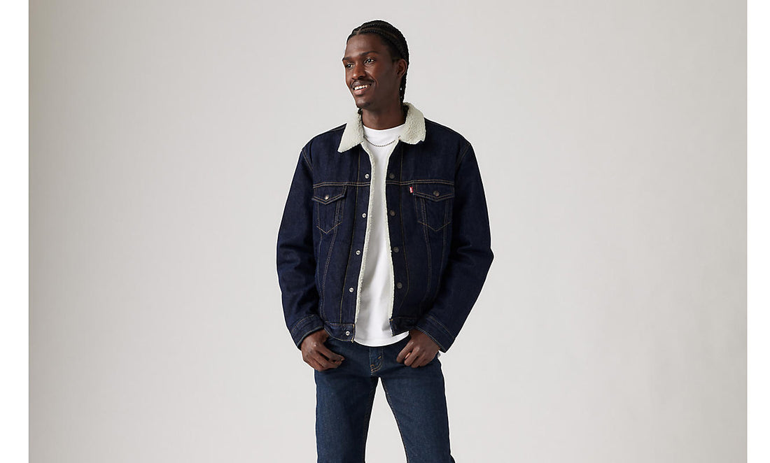 Veste Type 3 Sherpa Trucker Juniper Rinse Levi's