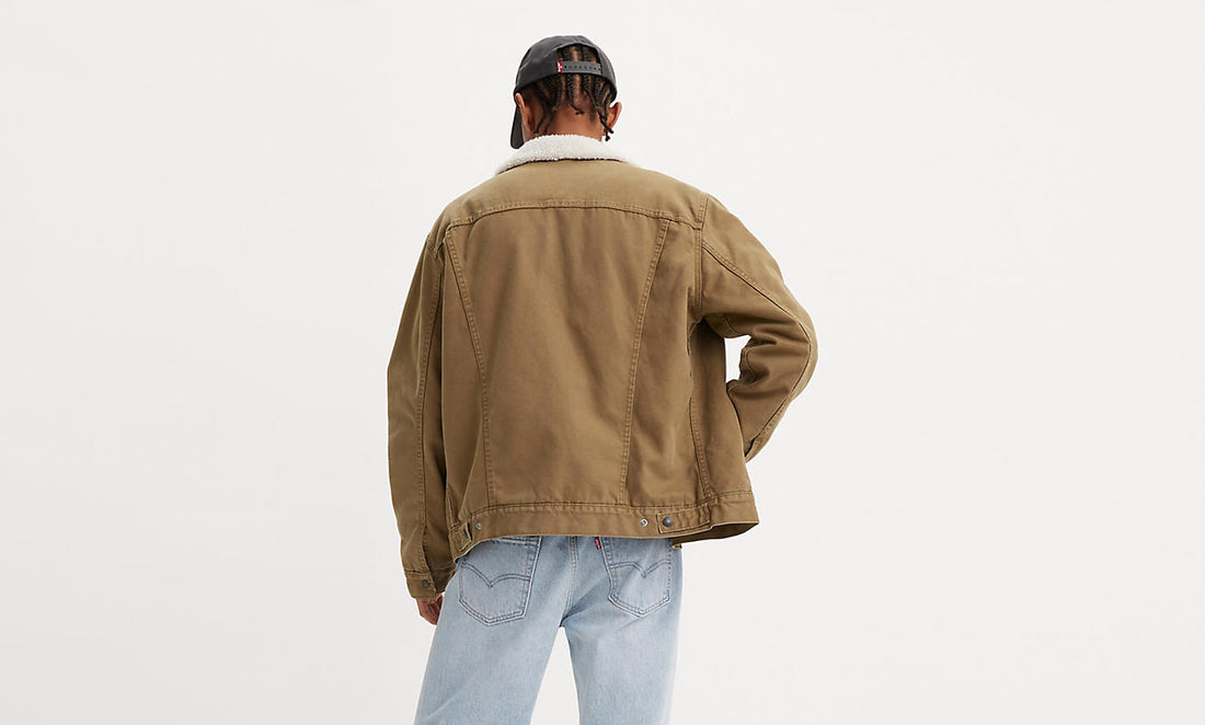 Veste Type 3 Sherpa Trucker Washed Cougar Levi's