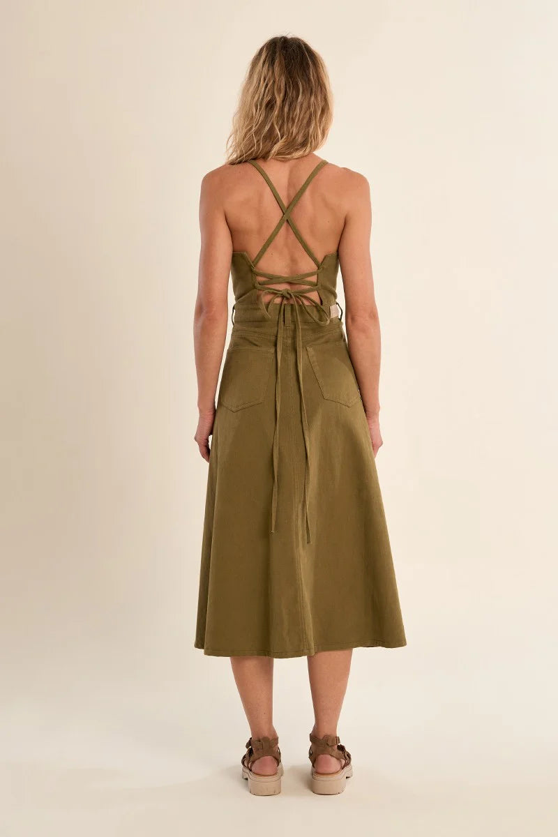 Robe Denim Knottable Khaki Molly Bracken