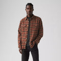 Levi's Jackson Worker James Plaid Chocolate Shirt