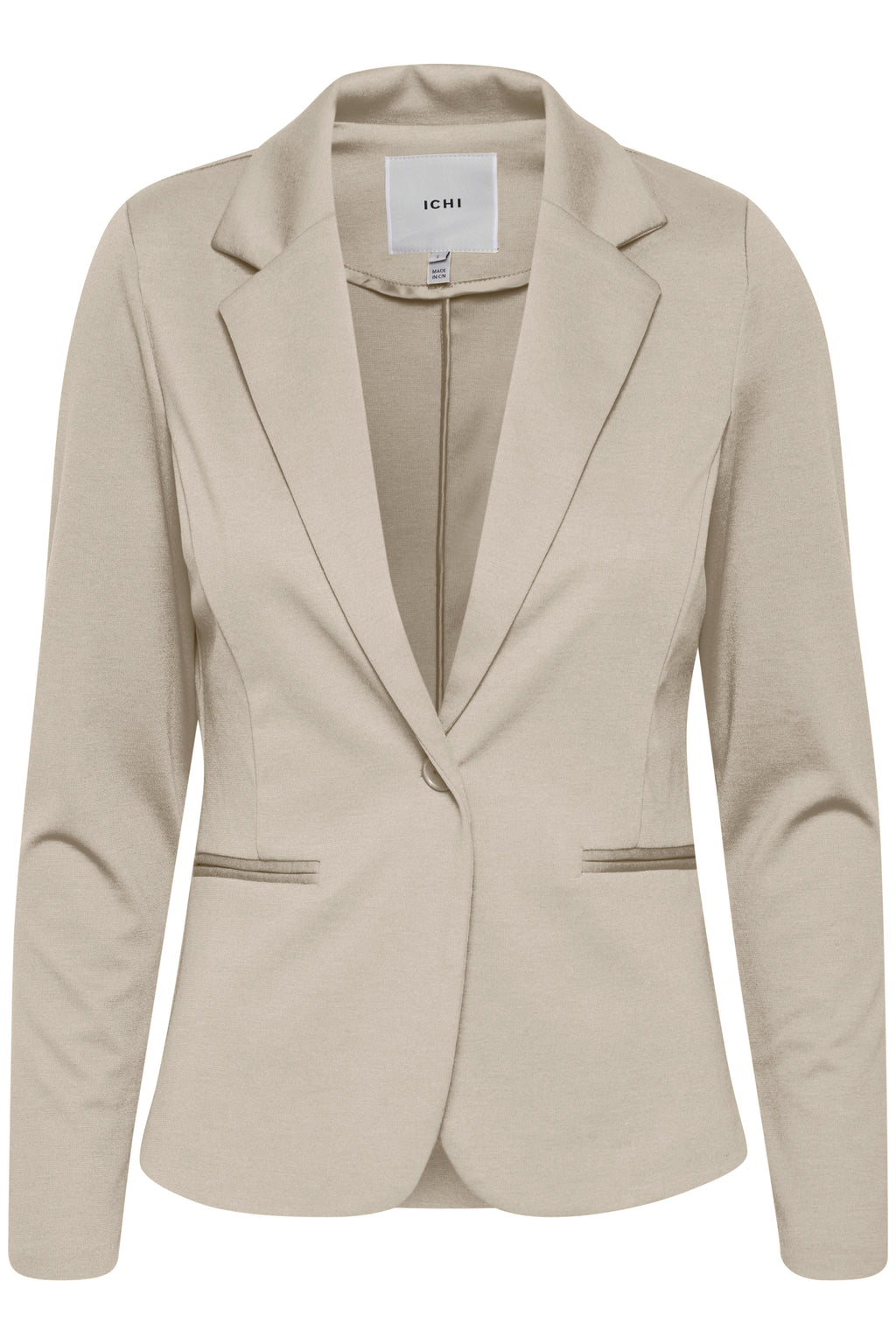 Ichi Kate Beige Doeskin Blazer