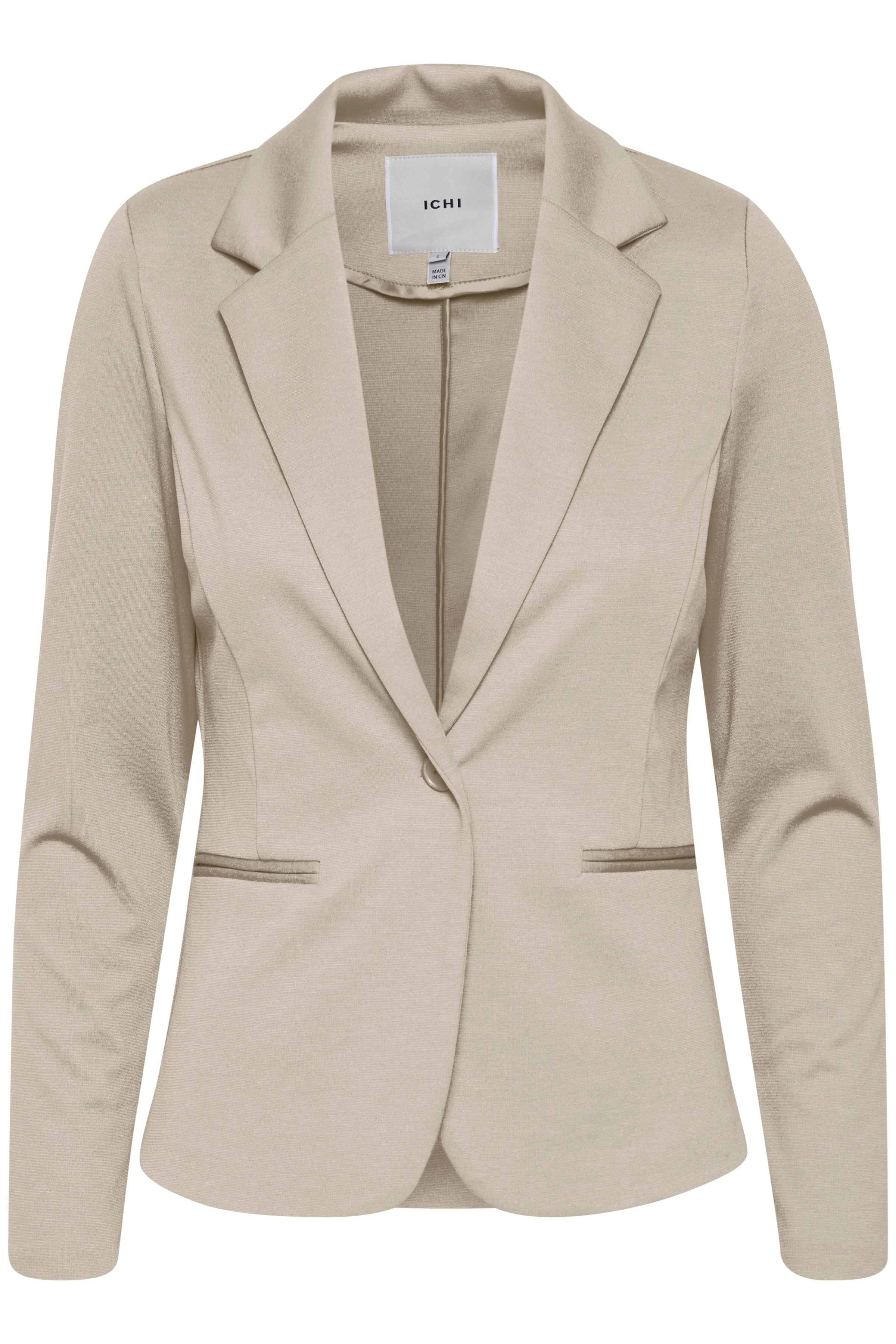 Ichi Kate Beige Doeskin Blazer