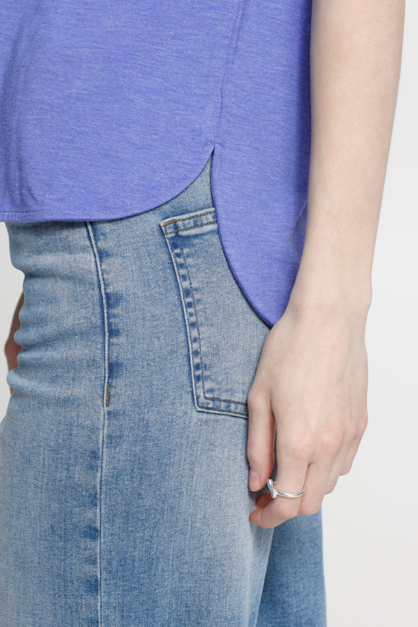 Ichi Wedgwood Blue Rebel Top